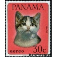 Panama 1967 Domestic Cat (Felis silvestris catus)-Stamps-Panama-StampPhenom