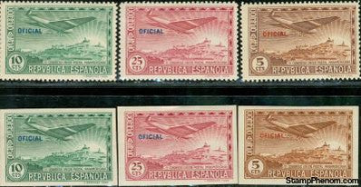 Spain Aircraft , 6 stamps