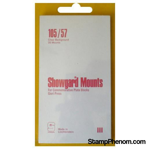 106x55 Showgard Plate Blocks and Covers (Clear)-Mounts & Cutters-Showgard-StampPhenom