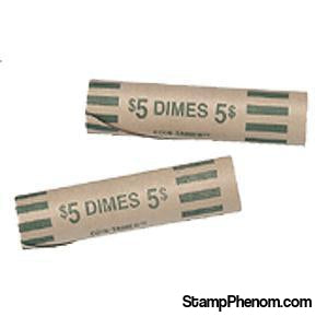 Preformed Dime Tube Coin Wrappers - Nested-Coin Wrappers & Tools-MMF-StampPhenom