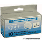 39mm - Coin Capsules (pack of 10)-Lighthouse Capsules-Lighthouse-StampPhenom
