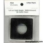 1/4 oz. Gold Eagle, 20 Cent Piece-Coin Holders & Capsules-Intercept Shield-StampPhenom