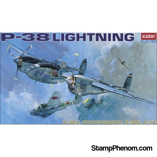 Academy - P-38 Lightning 4 versions 1:48-Model Kits-Academy-StampPhenom