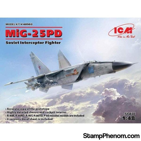 ICM - MIG25PD/PDS Soviet Fighter 1:48-Model Kits-ICM-StampPhenom