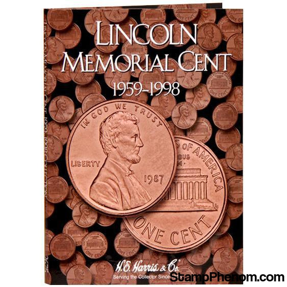 Lincoln Memorial Cent Folder 1959-1998 #1-HE Harris Folders-HE Harris & Co-StampPhenom
