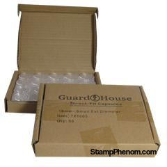 Dime 18mm Direct-Fit Guardhouse coin holders - (S dia) / 50 per box.-Guardhouse Coin Capsules-Guardhouse-StampPhenom