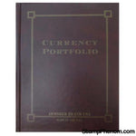 Currency Portfolio- Burgundy-Slab and Currency Albums-Armored Brand USA-StampPhenom
