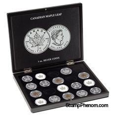 Collector Box - Canadian Maple Leaf Silver Dollars-Display Boxes for Round Coin Holders-Lighthouse-StampPhenom