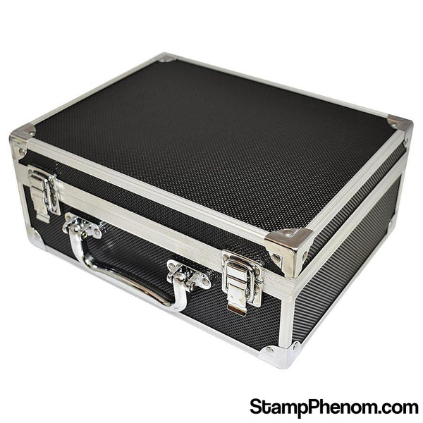 36 Slab Black & Aluminum Box - Front Handle-Display Boxes for Certified Coins-Guardhouse Display Boxes-StampPhenom