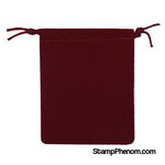 Velvet Drawstring Pouch - 2.75x3.25 Maroon-Draw String Pouches-Guardhouse-StampPhenom