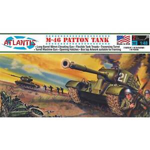 ATLANTIS TOY & HOBBY INC. M-46 Patton Tank Plastic model kit 1/48 AANA301