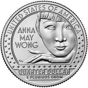 2022 American Women Quarters Rolls and Bags™ – Anna May Wong On Sale October 25