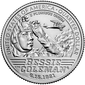 2023 American Women Quarters Rolls and Bags™ – Bessie Coleman On Sale February 14