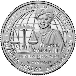 United States Mint Begins Shipping 2023 American Women Quarters™ Honoring Eleanor Roosevelt on June 5th