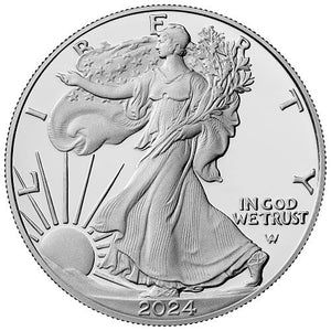 United States Mint 2024 American Eagle One Ounce Silver Proof Coin (W) Available January 16