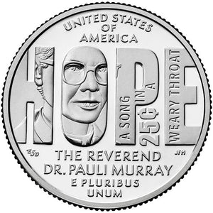 United States Mint Begins Shipping 2024 American Women Quarters™ Honoring Reverend Dr. Pauli Murray on January 2