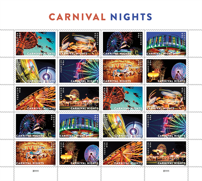 USPS Releases the 2024 Carnival Nights stamps