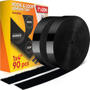 Hook and Loop Tape Roll with Heavy Duty Adhesive **Lightning Deal**