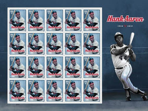 USPS Unveils Henry “Hank” Aaron Stamp On 50th Anniversary of Eclipsing Homerun Record