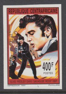 Central African Republic 999 Elvis Imperf MNH VF