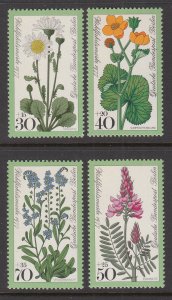 Germany Berlin 9NB137-9NB140 Flowers MNH VF