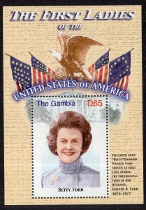 Gambia 3123 Betty Ford Souvenir Sheet MNH VF