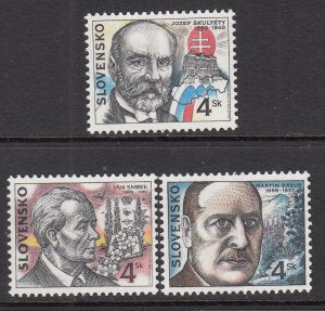 Slovakia 293-295 MNH VF