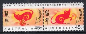 Christmas Island 377a Year of the Rat MNH VF