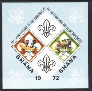 Ghana 465 Boy Scouts Souvenir Sheet MNH VF