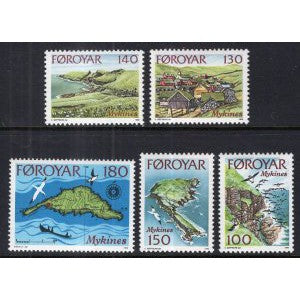 Faroe Islands 31-35 MNH VF