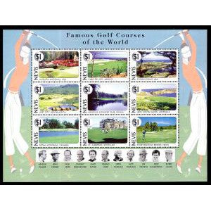 Nevis 1021 Golf Souvenir Sheet MNH VF