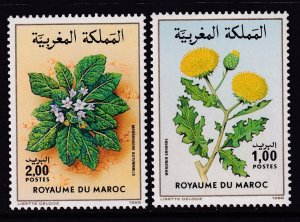 Morocco 622-623 Flowers MNH VF