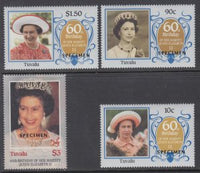 Tuvalu 357-360 Specimens MNH VF