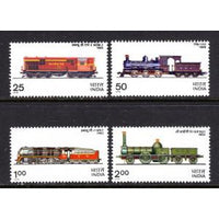 India 719-722 Trains MNH VF