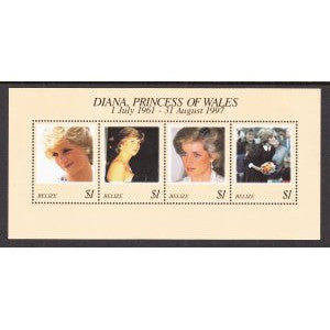 Belize 1097 Princess Diana Souvenir Sheet MNH VF