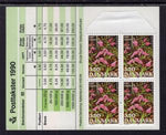 Denmark 921 Flowers Booklet MNH VF