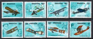 Rwanda 885-892 Airplanes MNH VF