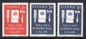 Sweden 610-612 MNH VF