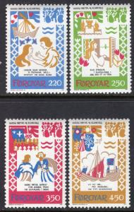 Faroe Islands 86-89 MNH VF