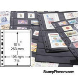 1 Pocket VARIO Sheets, Black-Binders & Sheets-Lighthouse-StampPhenom