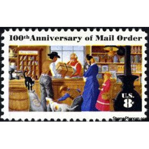 United States of America 1972 100th Anniversary of Mail Order - Rural Post Office Store