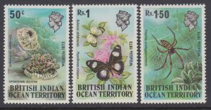 British Indian Ocean Territory 54-56 MNH VF