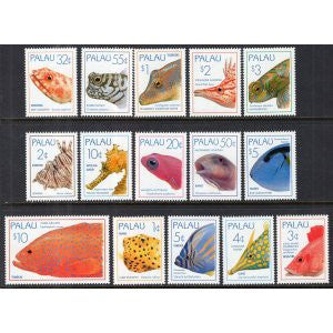 Palau 351-365 Fish MNH VF