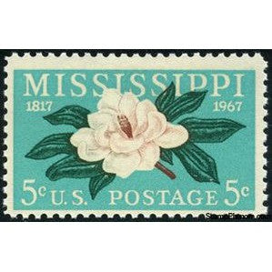 United States of America 1967 150 Years Mississippi Statehood, Magnolia