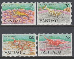 Vanuatu 497-500 Shrimp MNH VF