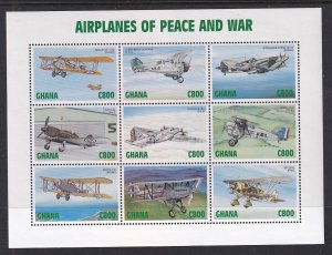 Ghana 2029 Airplanes Souvenir Sheet MNH VF