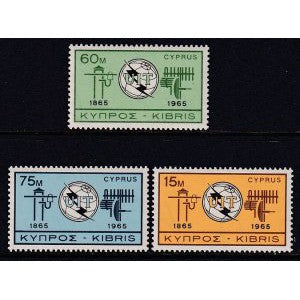 Cyprus 257-259 ITU MNH VF