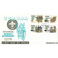 18th Annual Scouts Jamboree, Uganda, June 1, 1995 First Day Cover