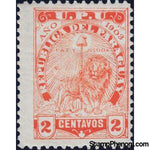 Paraguay 1903 Sentinel Lion with Right Paw Ready to Strike-Stamps-Paraguay-StampPhenom