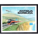 Antigua 938 Train Souvenir Sheet MNH VF